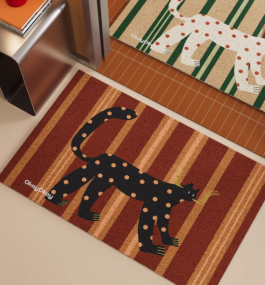 Golden Panther Textured Entry Mat