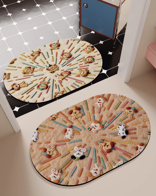 Lion Thread Soft Absorb Bath Mat