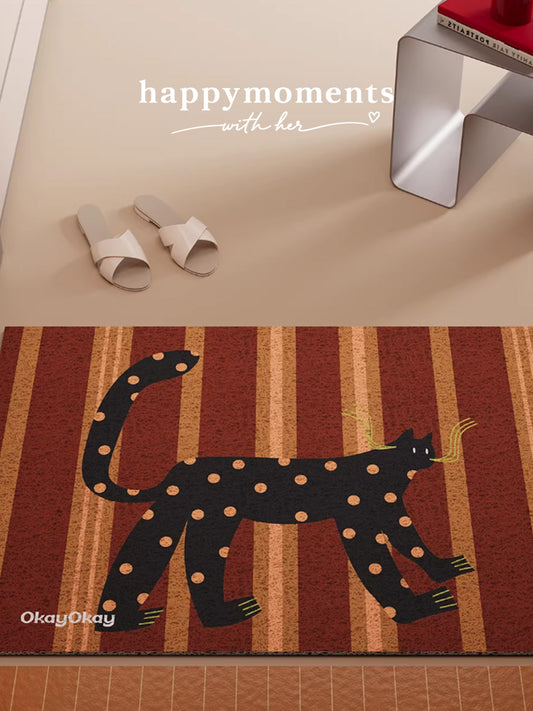 Golden Panther Textured Entry Mat