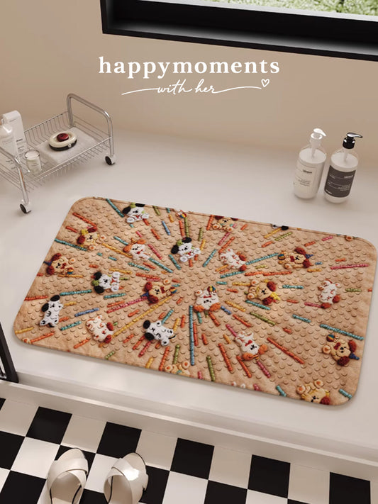 Lion Thread Anti-Slip Shower Mat