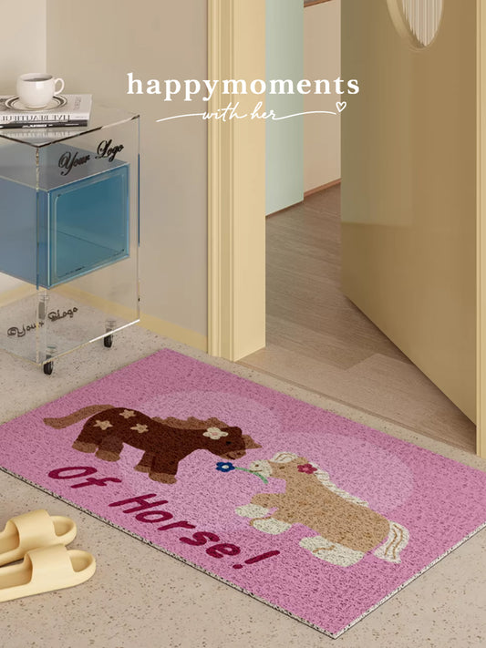 Equestrian Time Loop Door Mat